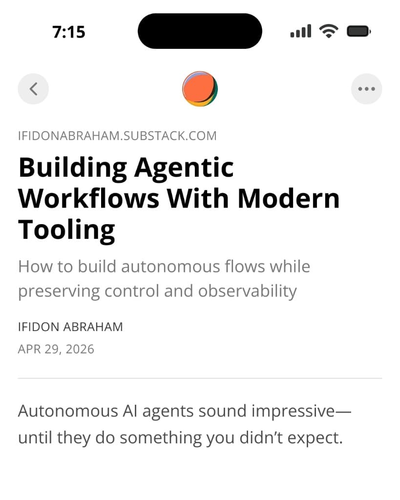 Building Agentic Workflows with Modern Tooling cover