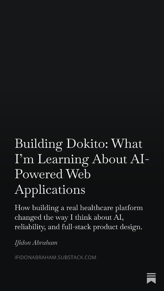 Building Dokito: What I’m Learning About AI-Powered Web Applications cover