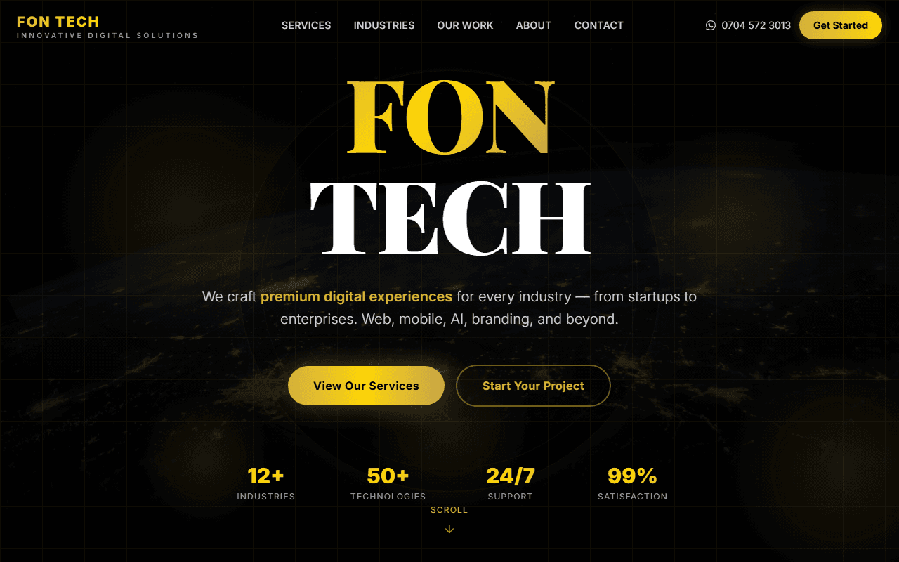 FonTech desktop preview